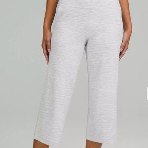 White Lululemon Wide Leg Crop